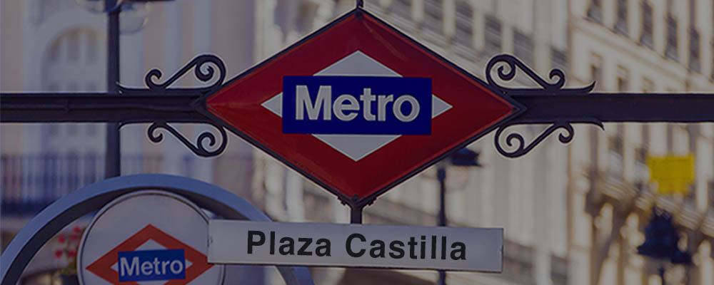 Estación metro Plaza Castilla Madrid