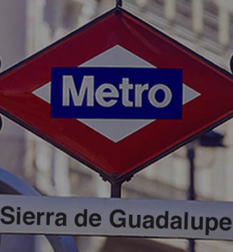 Estación metro Sierra de Guadalupe Madrid